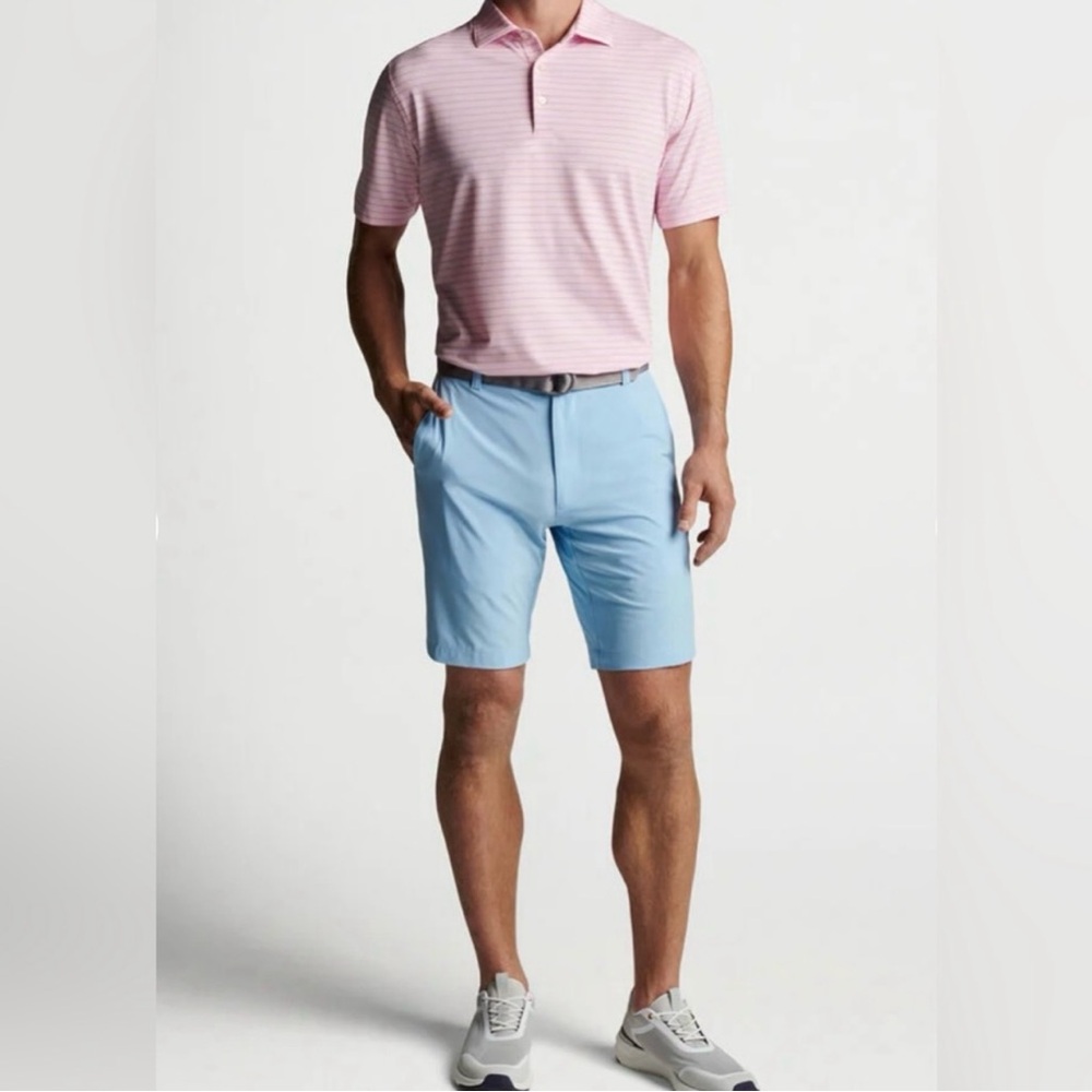 Peter Millar Shackleford Performance Hybrid Shorts – Cottage Blue – Size 38